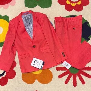 Kids Appaman Poppy colored linen suit